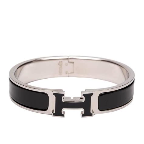 hermes clic clac black enamel